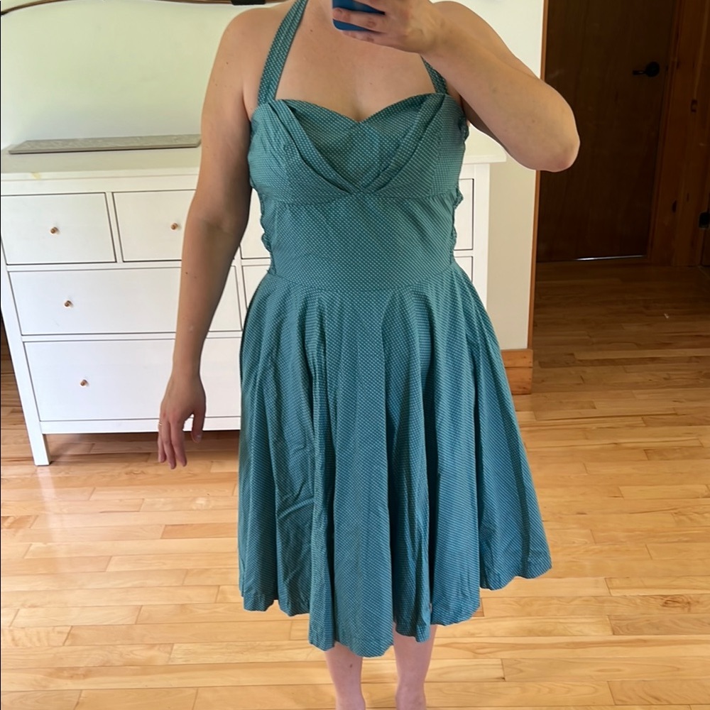 Pin up halter dress